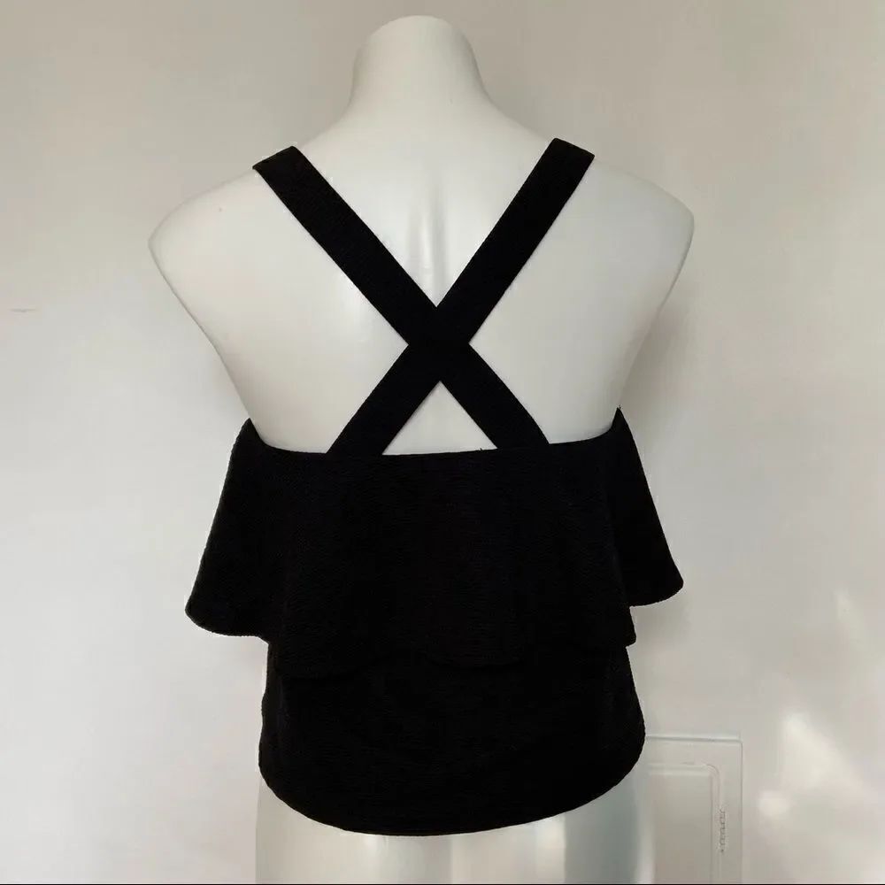 Texture & Thread Tiered Tank Top Black - Picture 6 of 10